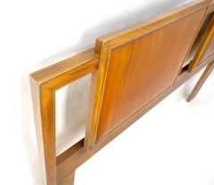 Queen or Full Size Danish Light American Walnut Headboard Bed MINT
