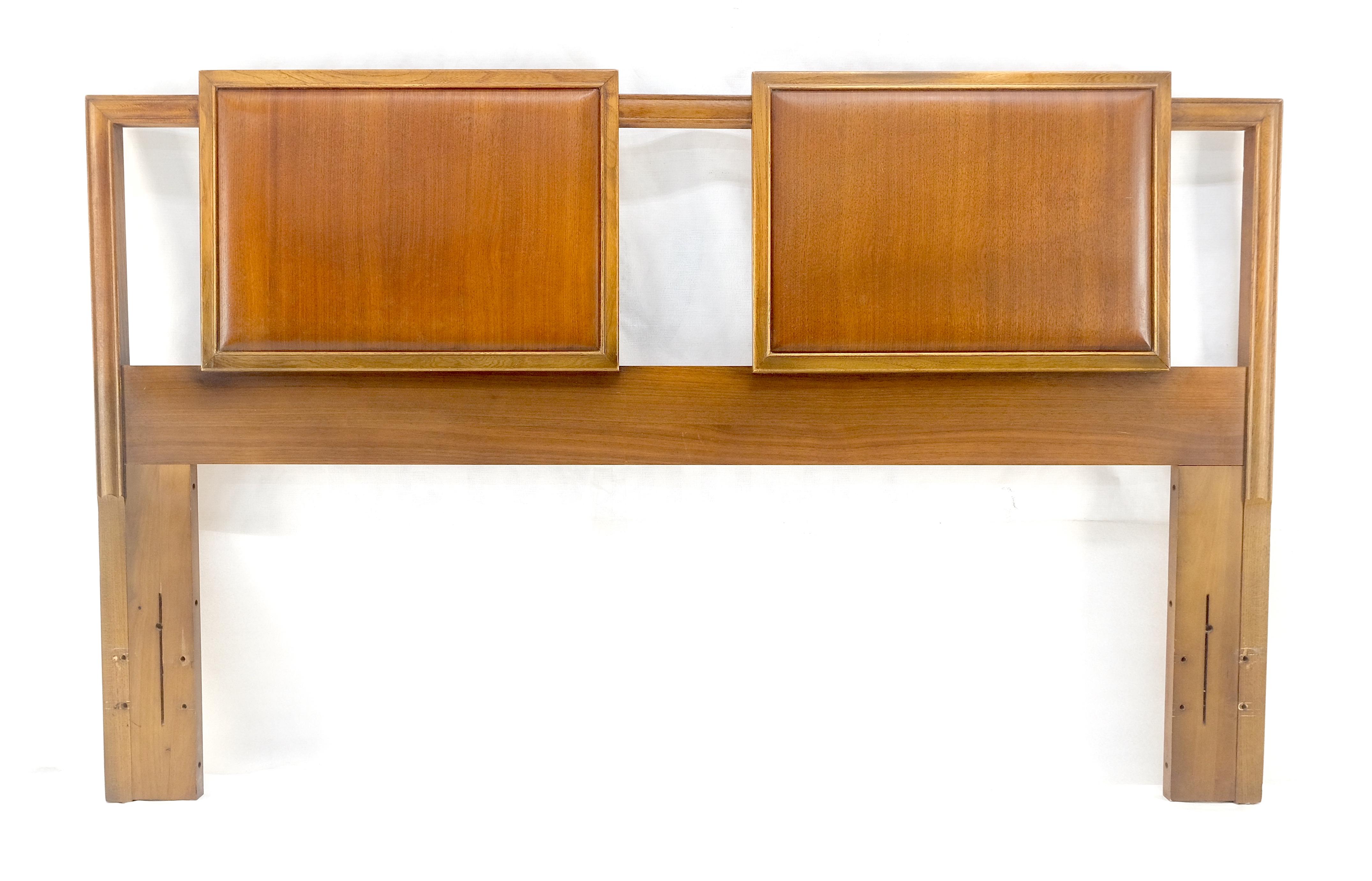 Queen oder Full Size Danish Light American Walnut Kopfteil Bett MINT (Lackiert) im Angebot