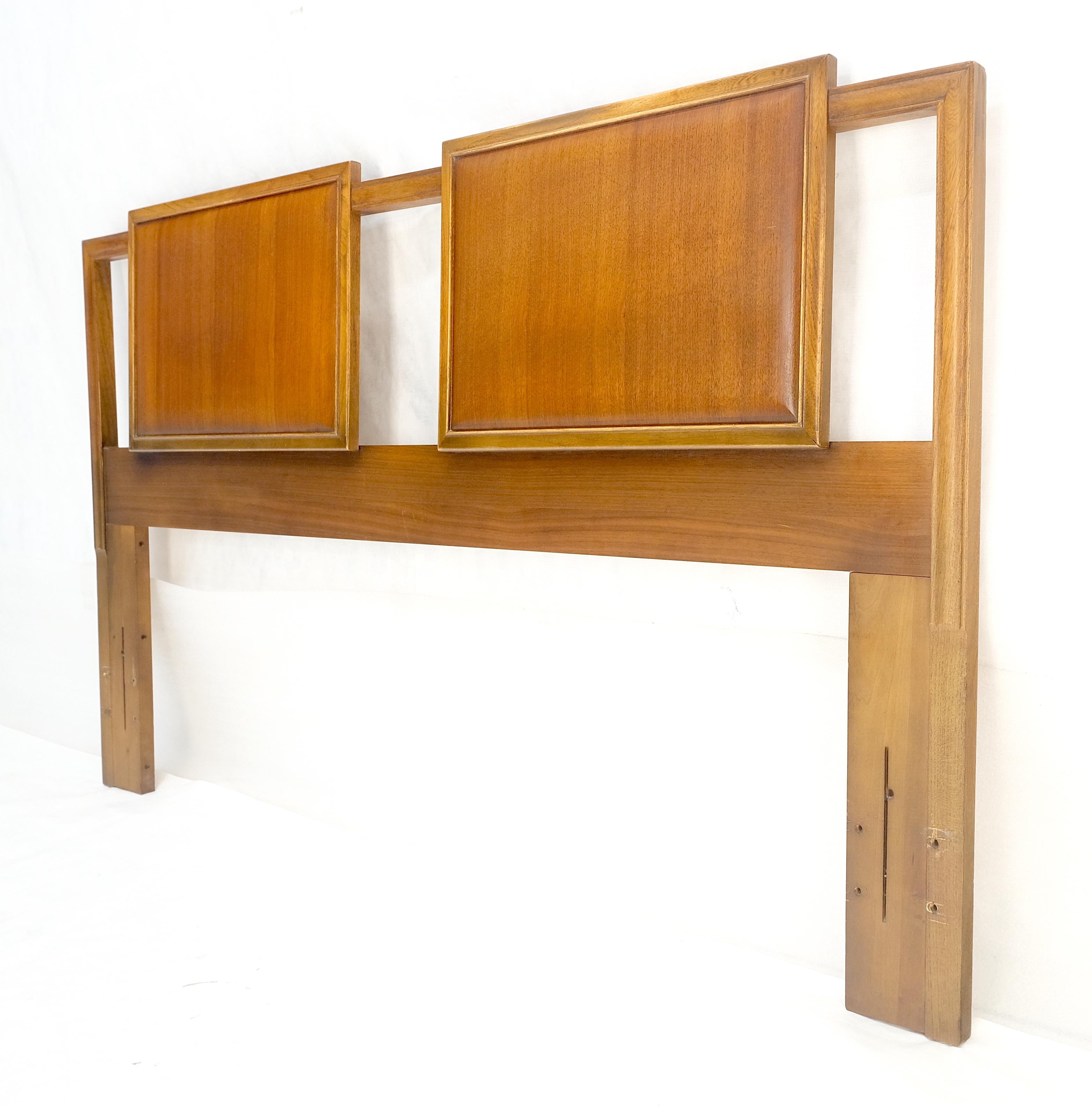 Queen oder Full Size Danish Light American Walnut Kopfteil Bett MINT im Angebot 2