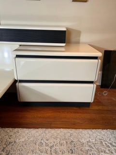 Queen Platform Bed with Attached Headboard & Nightstands Rougier