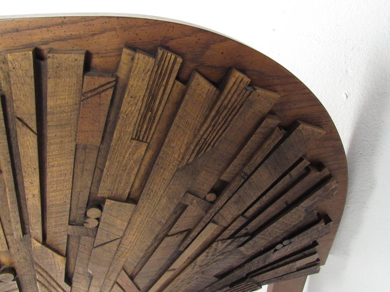 Queen Size Brutalist Headboard by Lane Furniture For Sale at 1stdibs