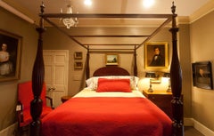 Queen-Size Federal Mahogany Canopy Bed, Mid Atlantic, circa 1820