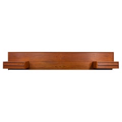 Vintage Queen Size Mid-Century Teak Headboard