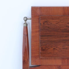 King size walnut and rosewood headboard C 1960.