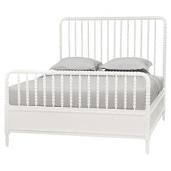 Queen Size White Spindle Bed Frame
