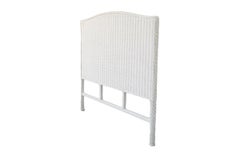 Queen Size White Wicker Headboard