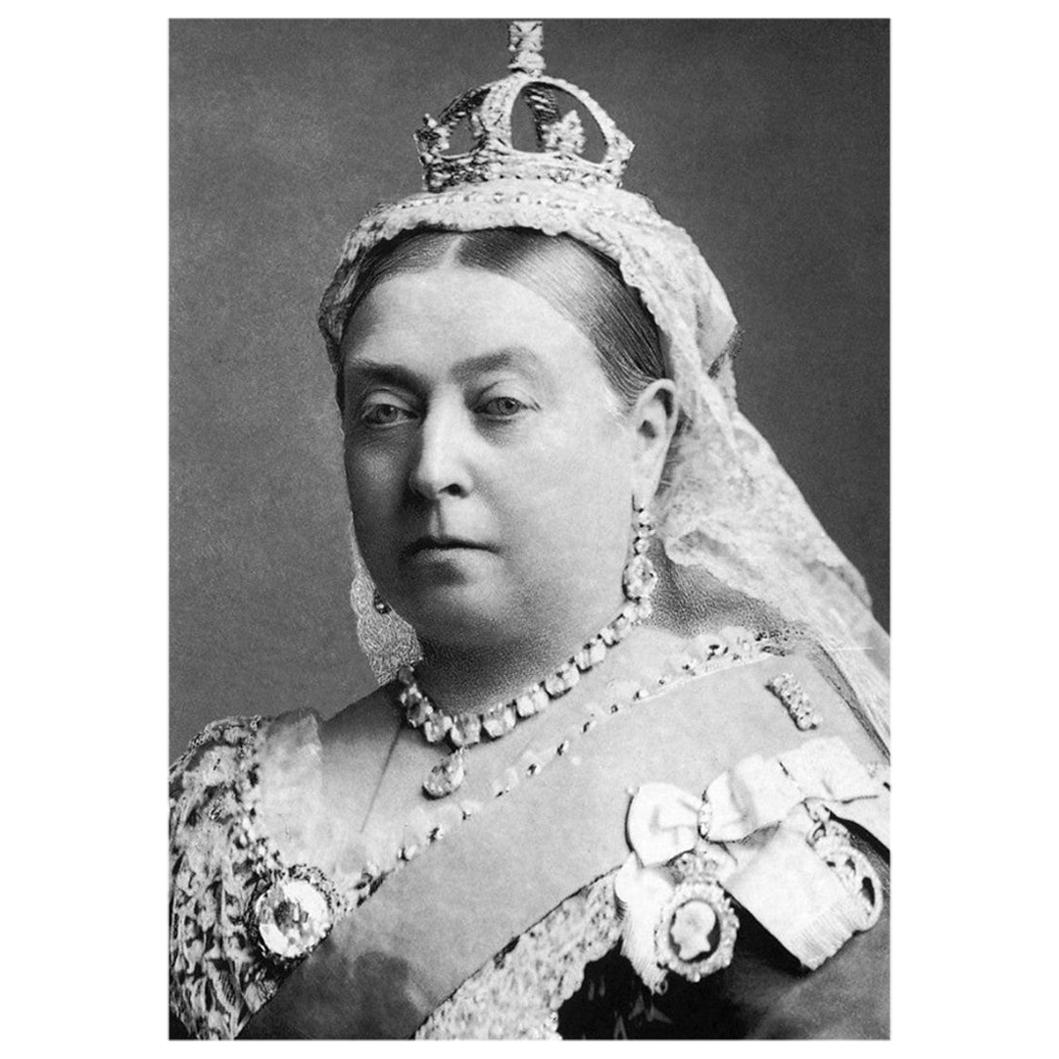 Authentique brin de cheveux de la reine Victoria avec certificat d'authenticité