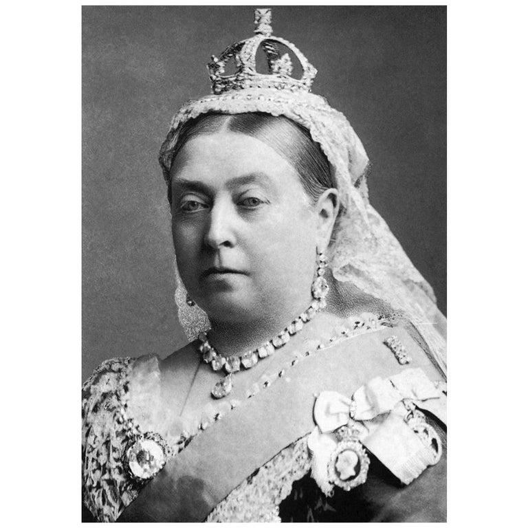 Autre Authentique brin de cheveux de la reine Victoria avec certificat d'authenticité en vente