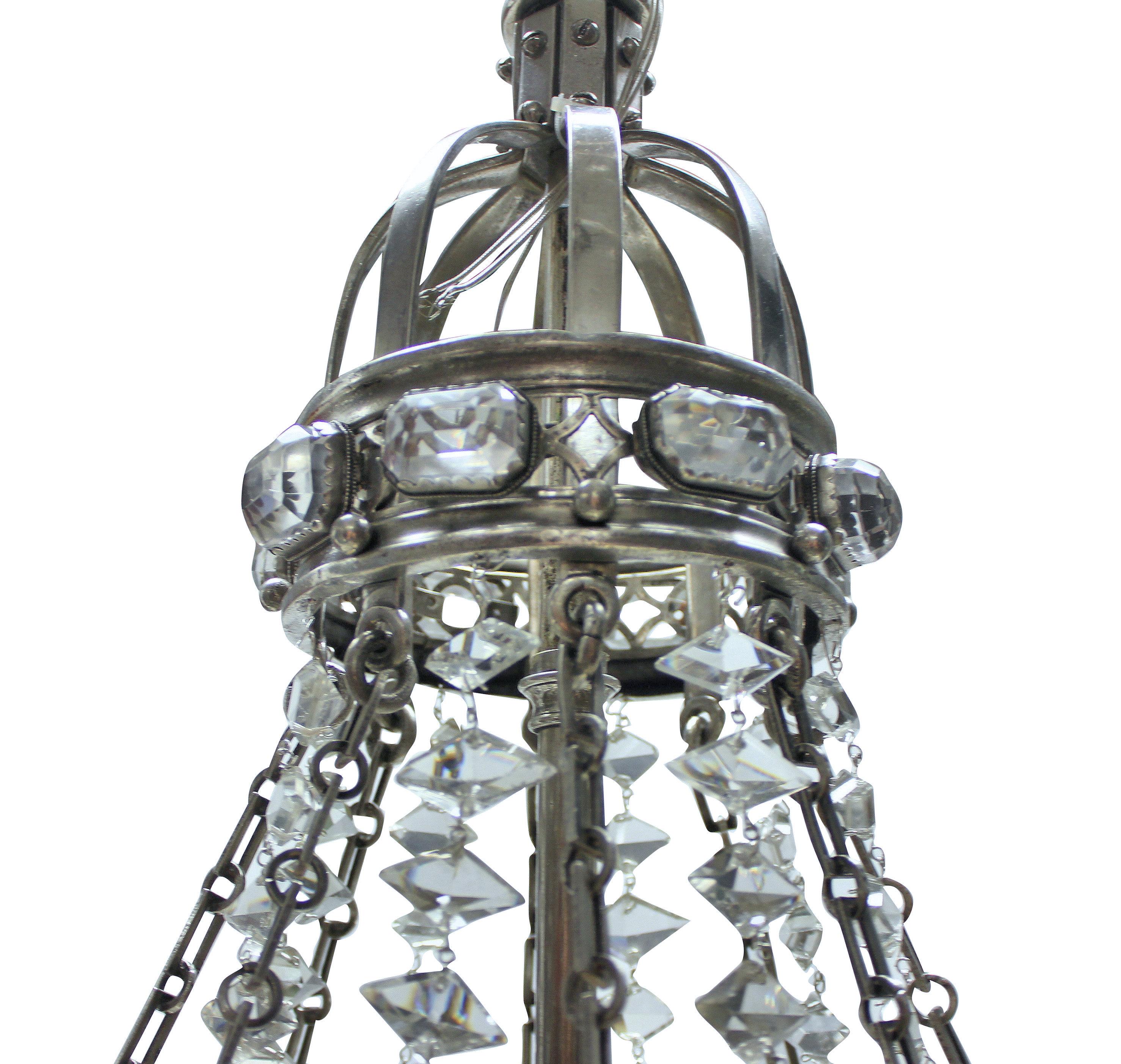 Silvered Queen Victoria Diamond Jubilee Chandelier