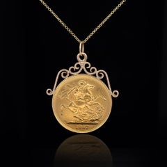 Queen Victorian Golden Jubilee Coin Pendant Circa 1877