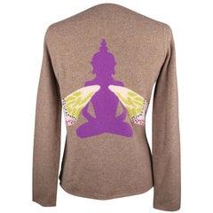 Queene und Belle Pullover Kaschmir Top / Pullover Buddha hinten M