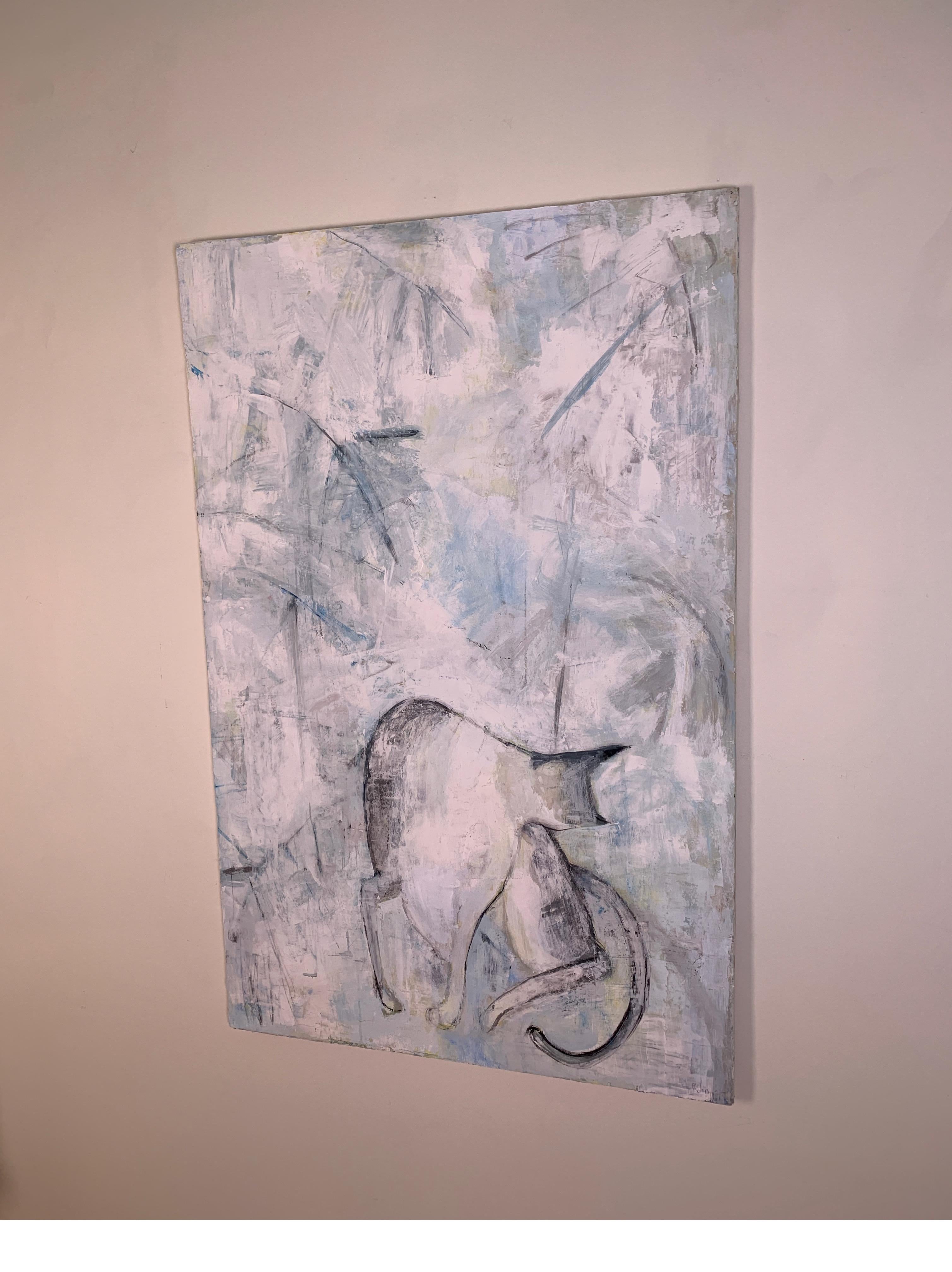 Contemporary Queenie, 2019 by Robin Phillips, Plaster and Dyes on Canvas