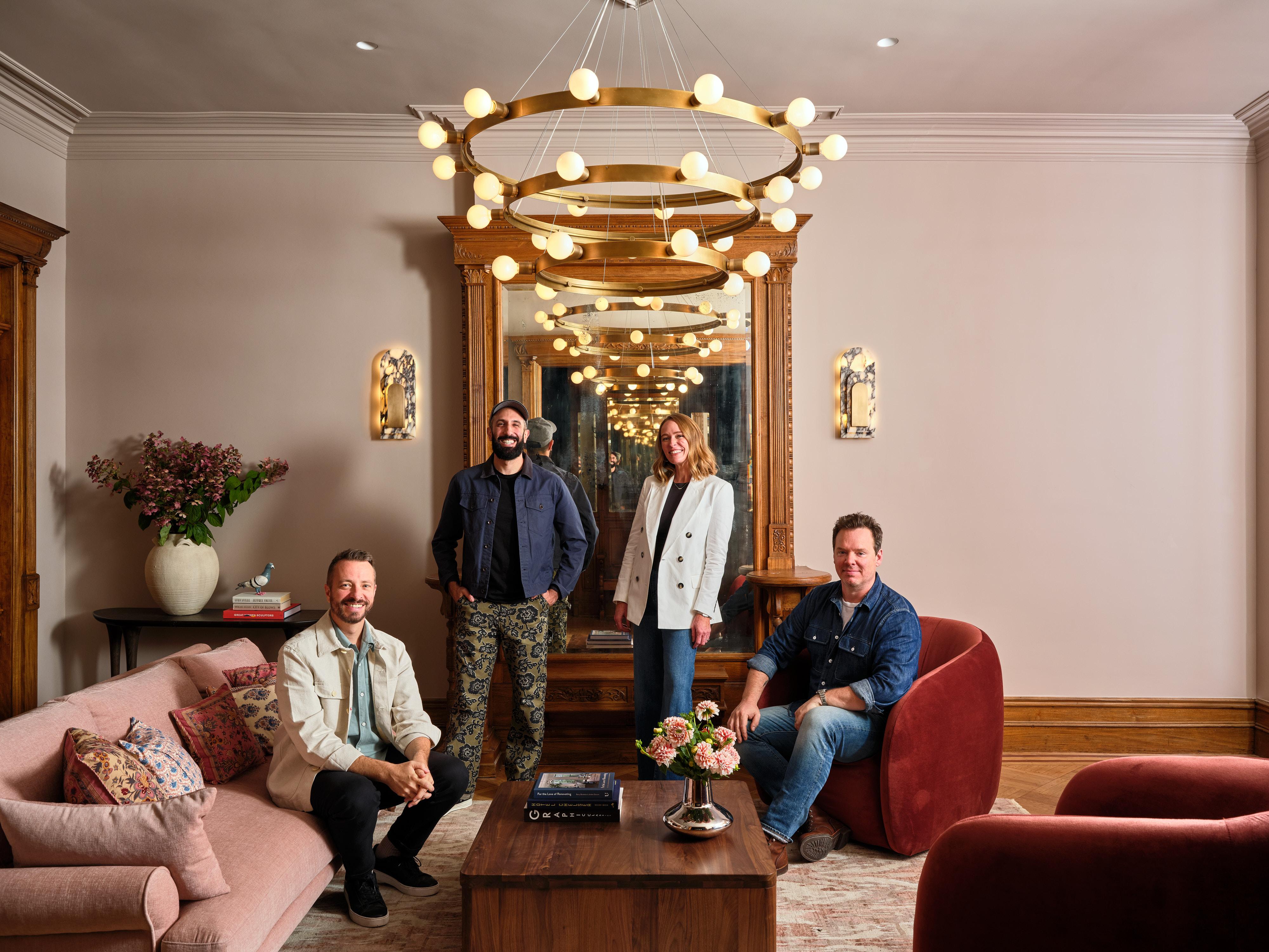 Americano QUEENS 3 Sconce in Marmo Calacatta di Brownstone Boys x Blueprint Lighting in vendita