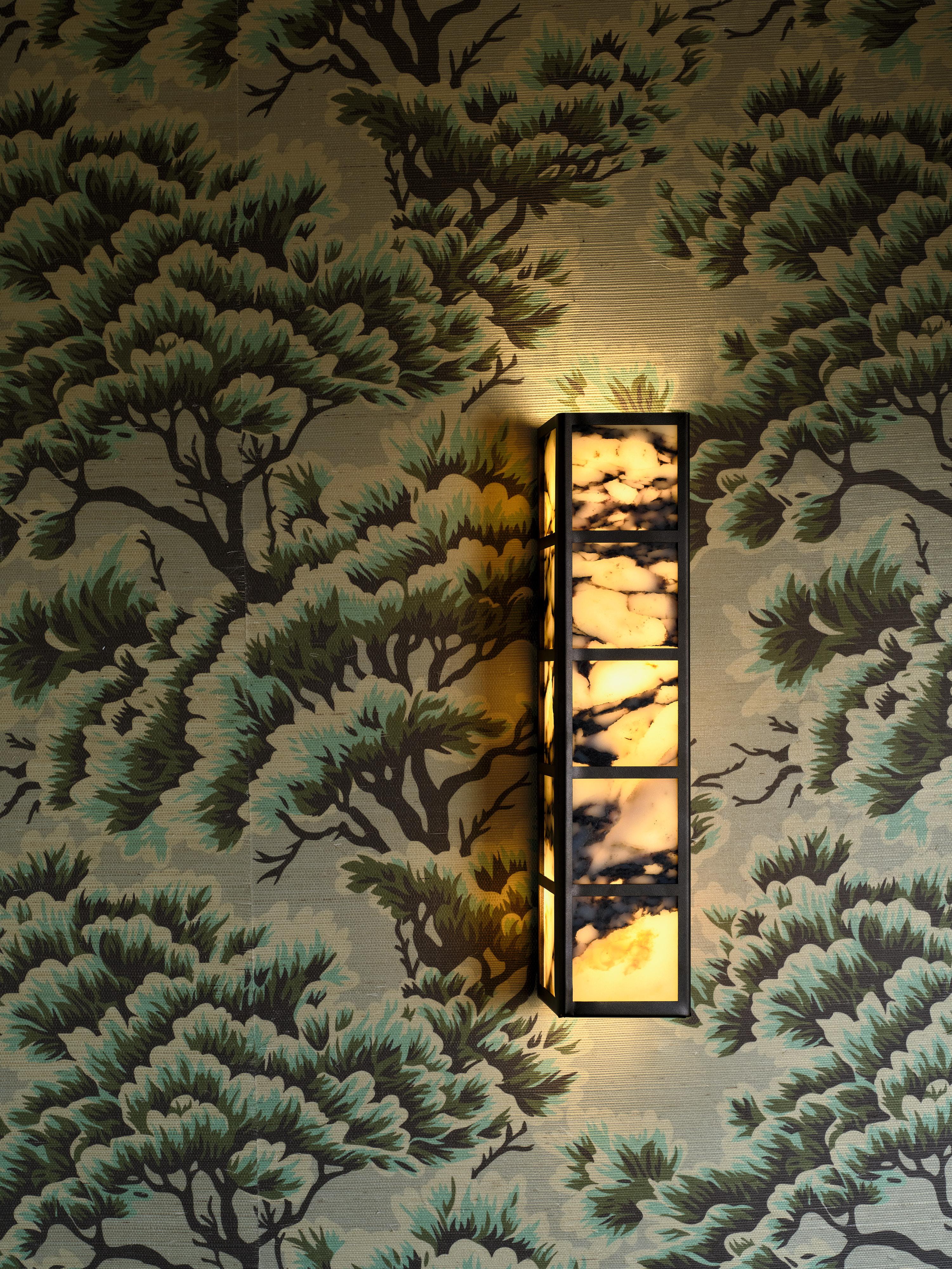 Art Déco QUEENS 5 Sconce in Marmo Calacatta di Brownstone Boys x Blueprint Lighting in vendita