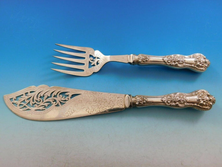 Queens by Birks Canada Sterling Silver Flatware Set Service 90 Pieces