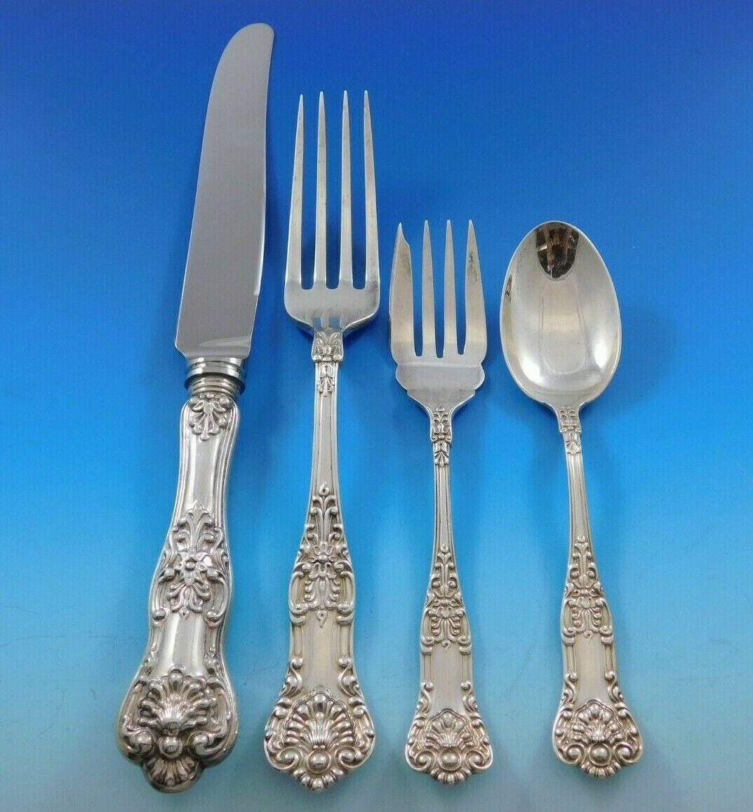 Canadian Queens by Birks Sterling Silver Flatware Set Dinner Service 61 Pieces Canada