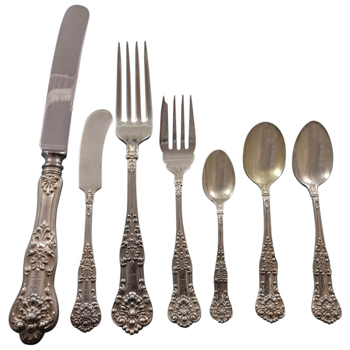 Birks Sterling Louis XV Flatware Set for 8