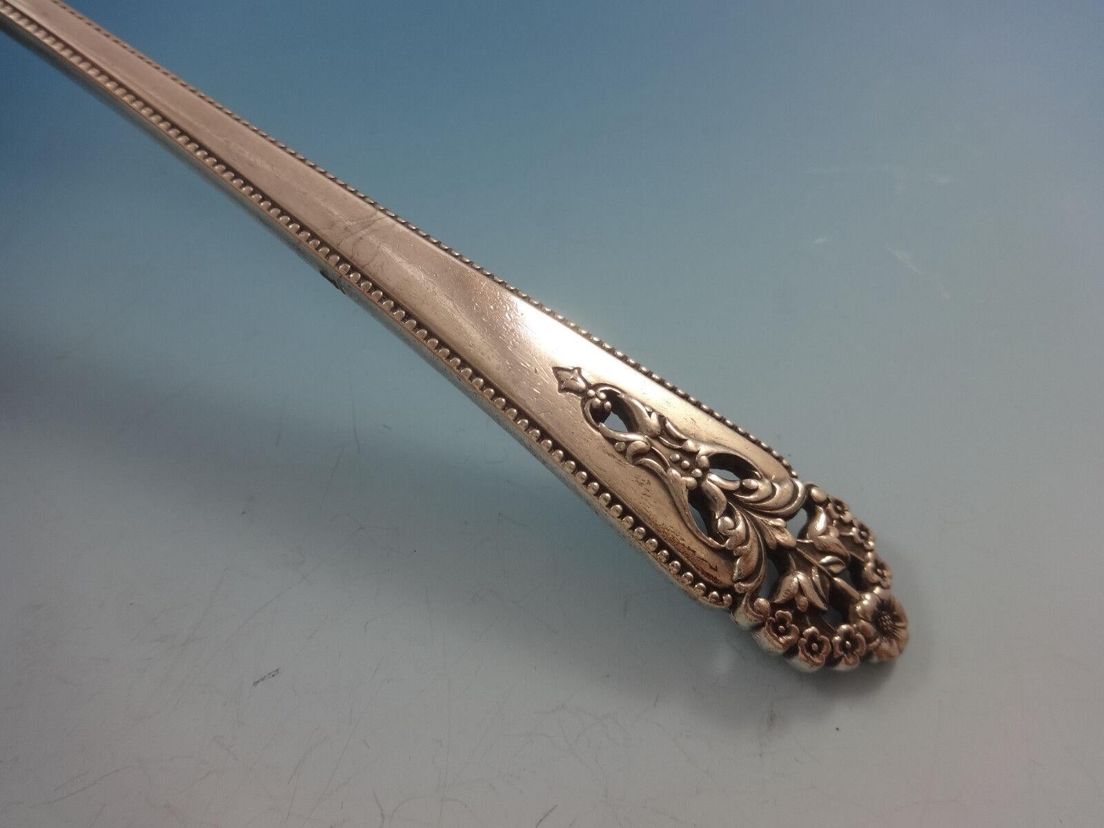 Juego de cubiertos Queen's Lace by International Sterling Silver 12 Servicios 51 Piezas en venta 1
