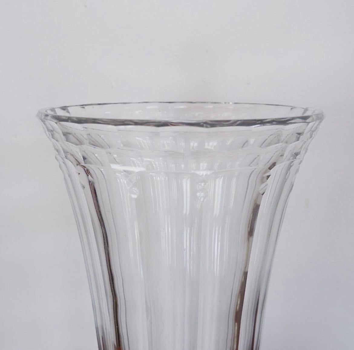 Vaso in cristallo trasparente Queensland Val Saint Lambert in vendita 1