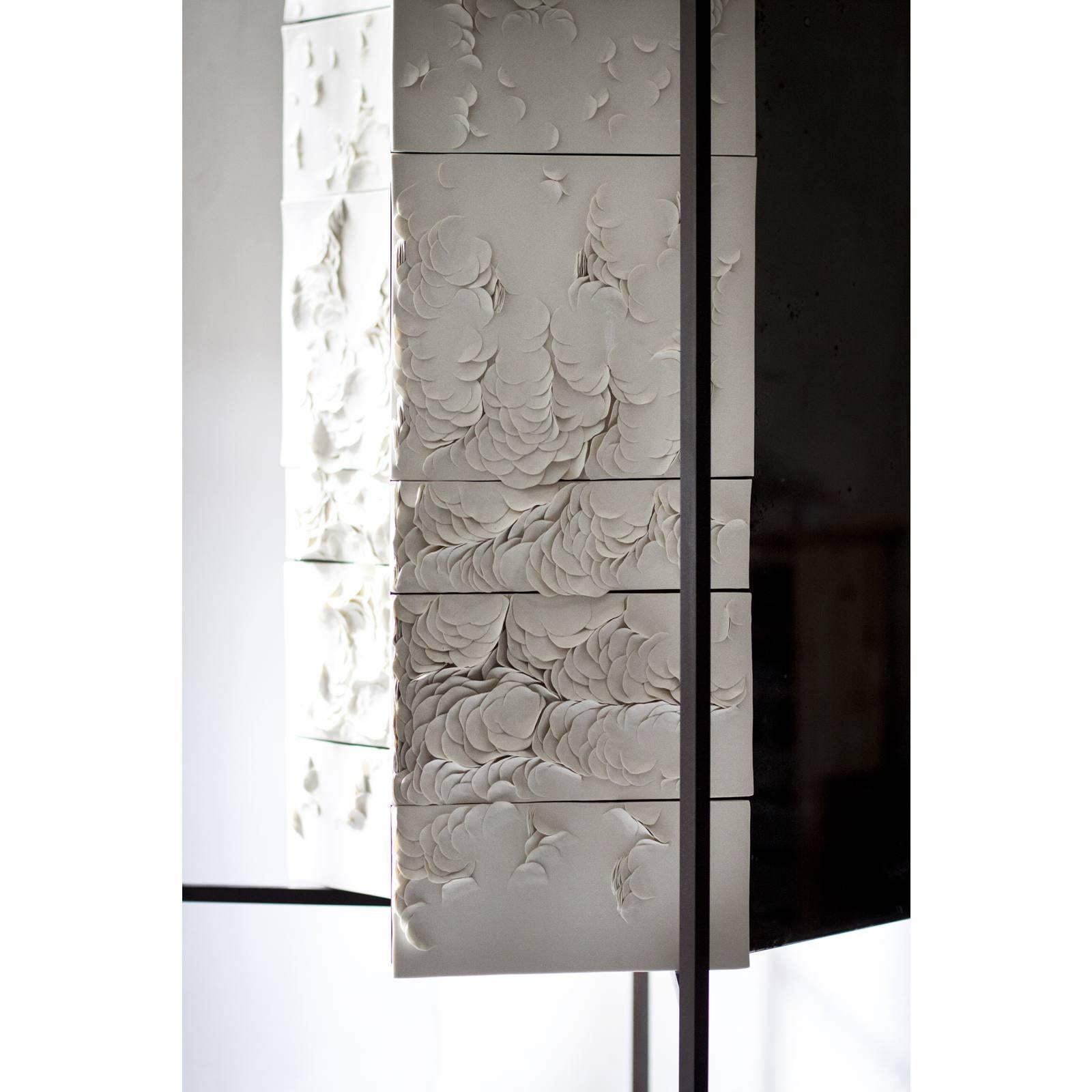 Contemporary Queer 3 Cabinet in Procelain by Unduo and Biancodichina