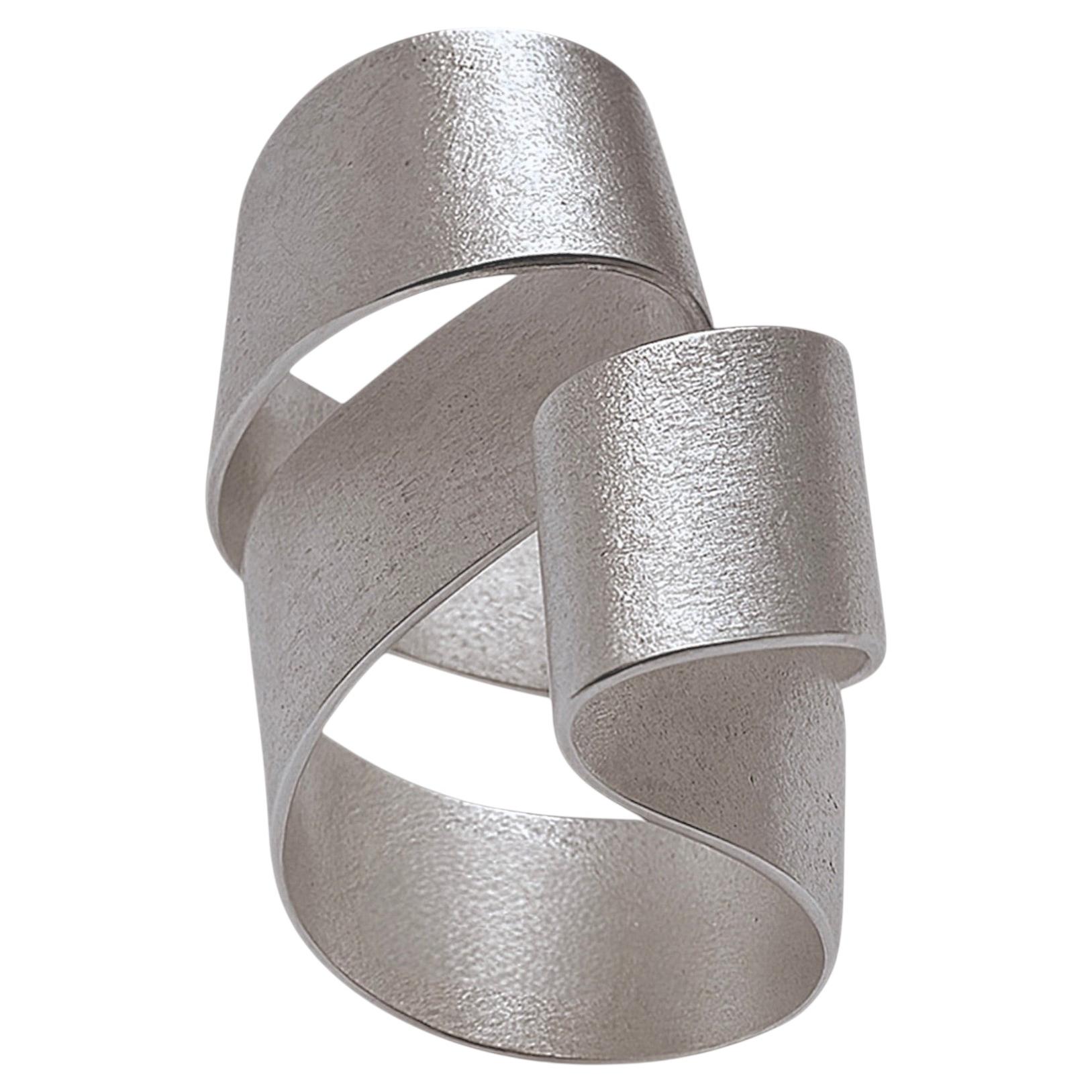 Queguay-Ring aus 950er Silber von Lucía Rovira