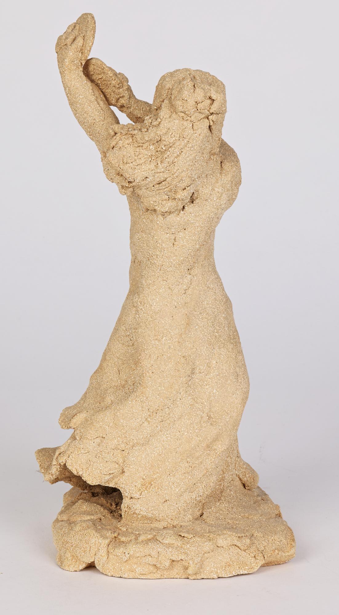 Quentin Bell Attributed Stoneware Girl Playing Cymbals (Fille jouant des cymbales) en vente 1