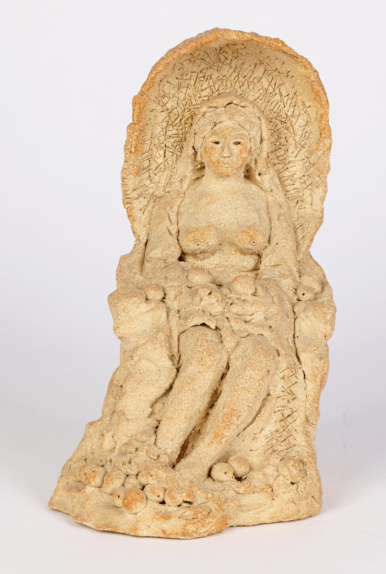 Quentin Bell Attributed Stoneware Nude in Arbor Sculpture en vente 7