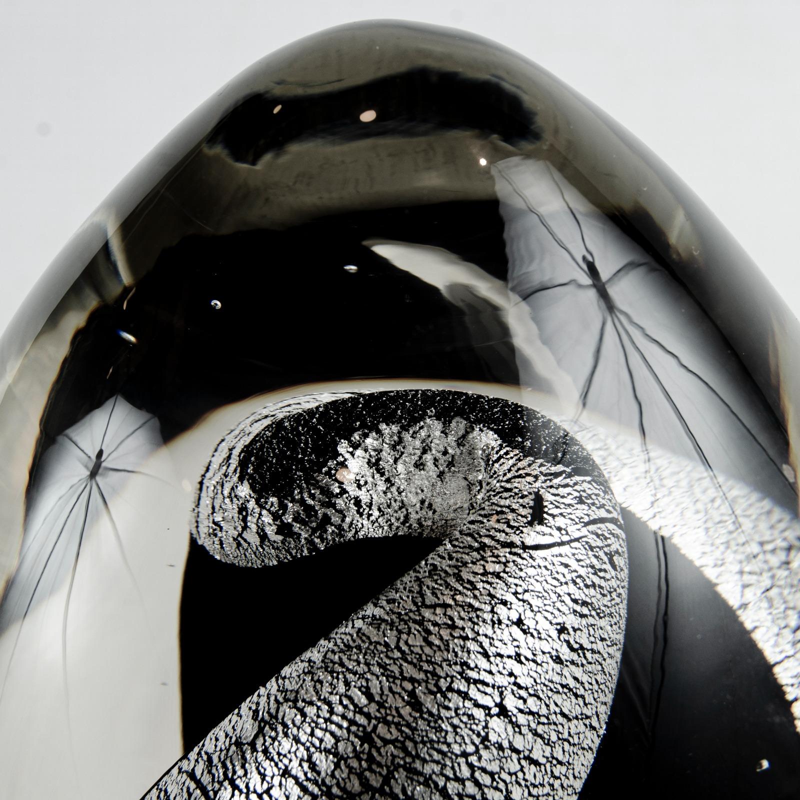 Argentino Querandi decorativo Grande fermacarte in vetro in argento 925 in vendita