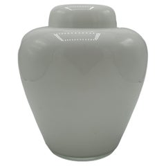 Querandi glass vase in white