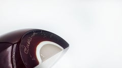 Querandi "Halber Apfel" Briefbeschwerer aus Glas aus den 1960er Jahren