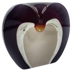 Querandi "Half Apple" glass paperweight from the 1960s