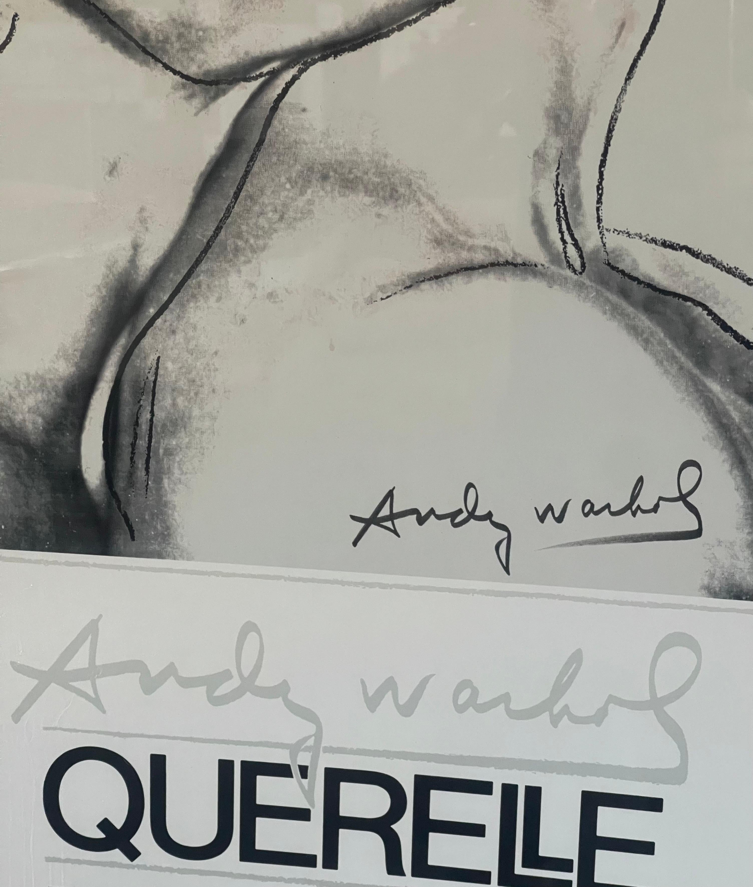 Affiche blanche Querelle A27 d'Andy Warhol en vente 7
