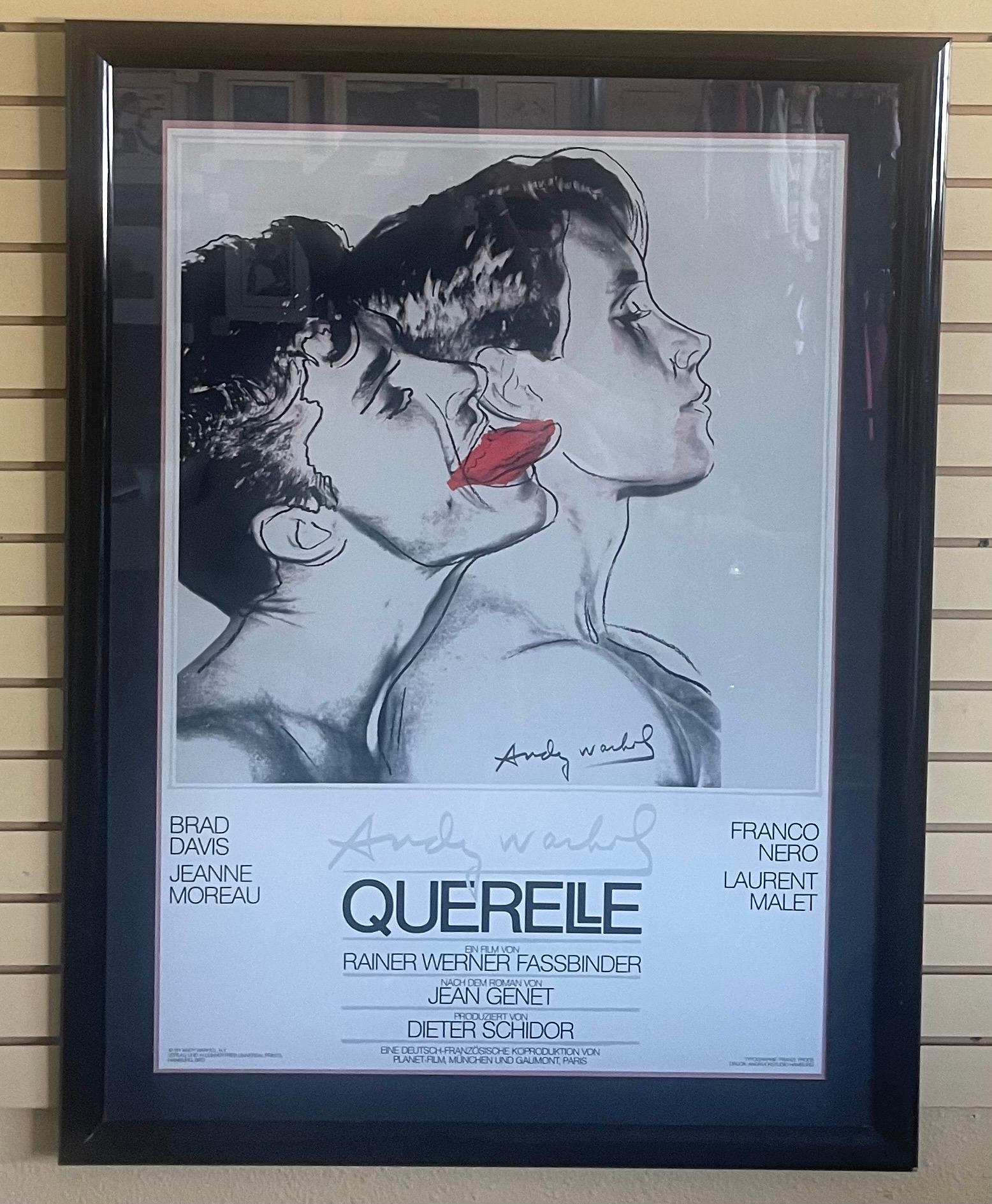 Querelle A27 (white) screen print by Andy Warhol, circa 1982. The print is in very good vintage condition and measures 27.5