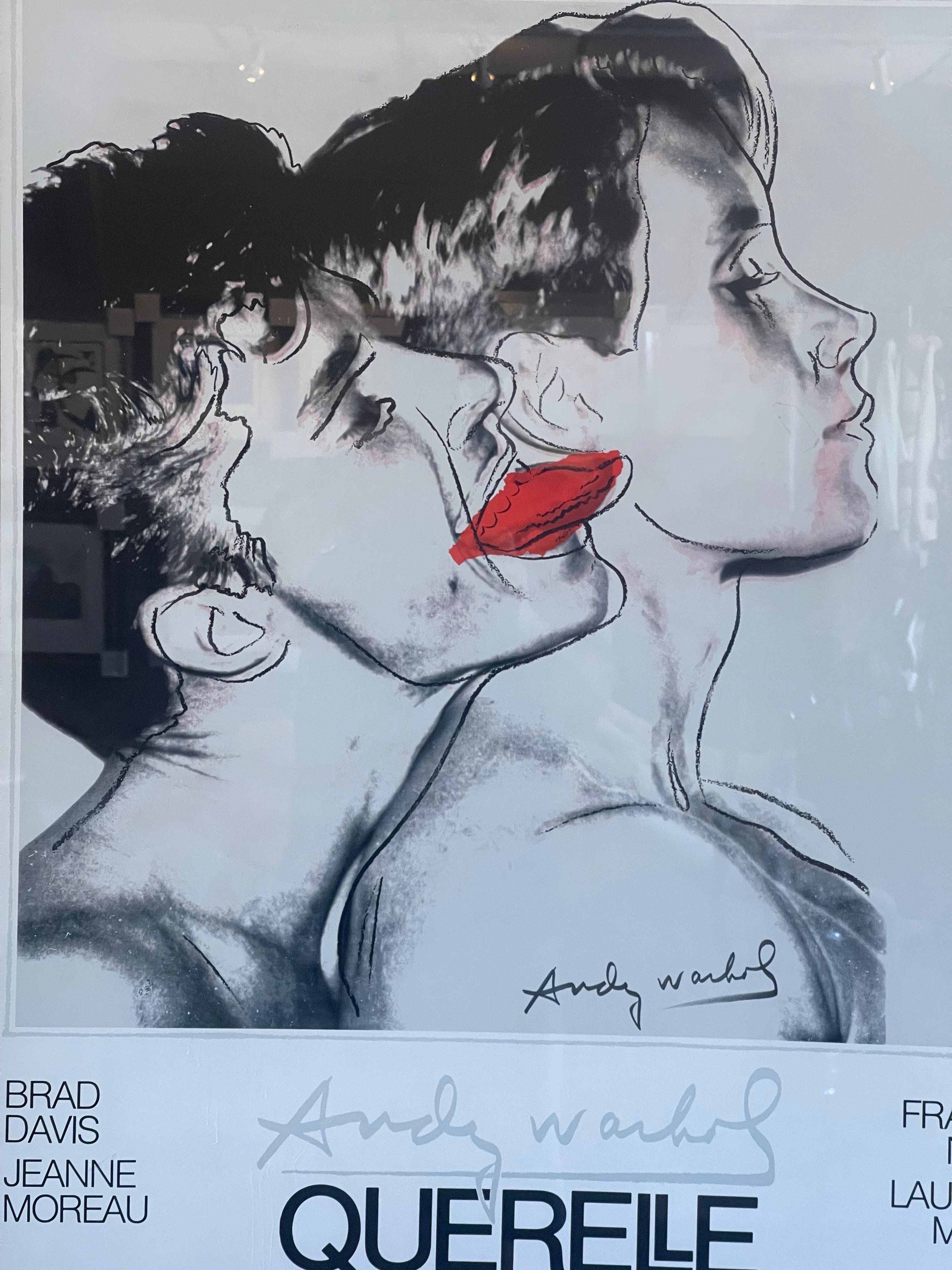 Querelle A27 „Weiß“ Paraventdruck von Andy Warhol (Metall) im Angebot