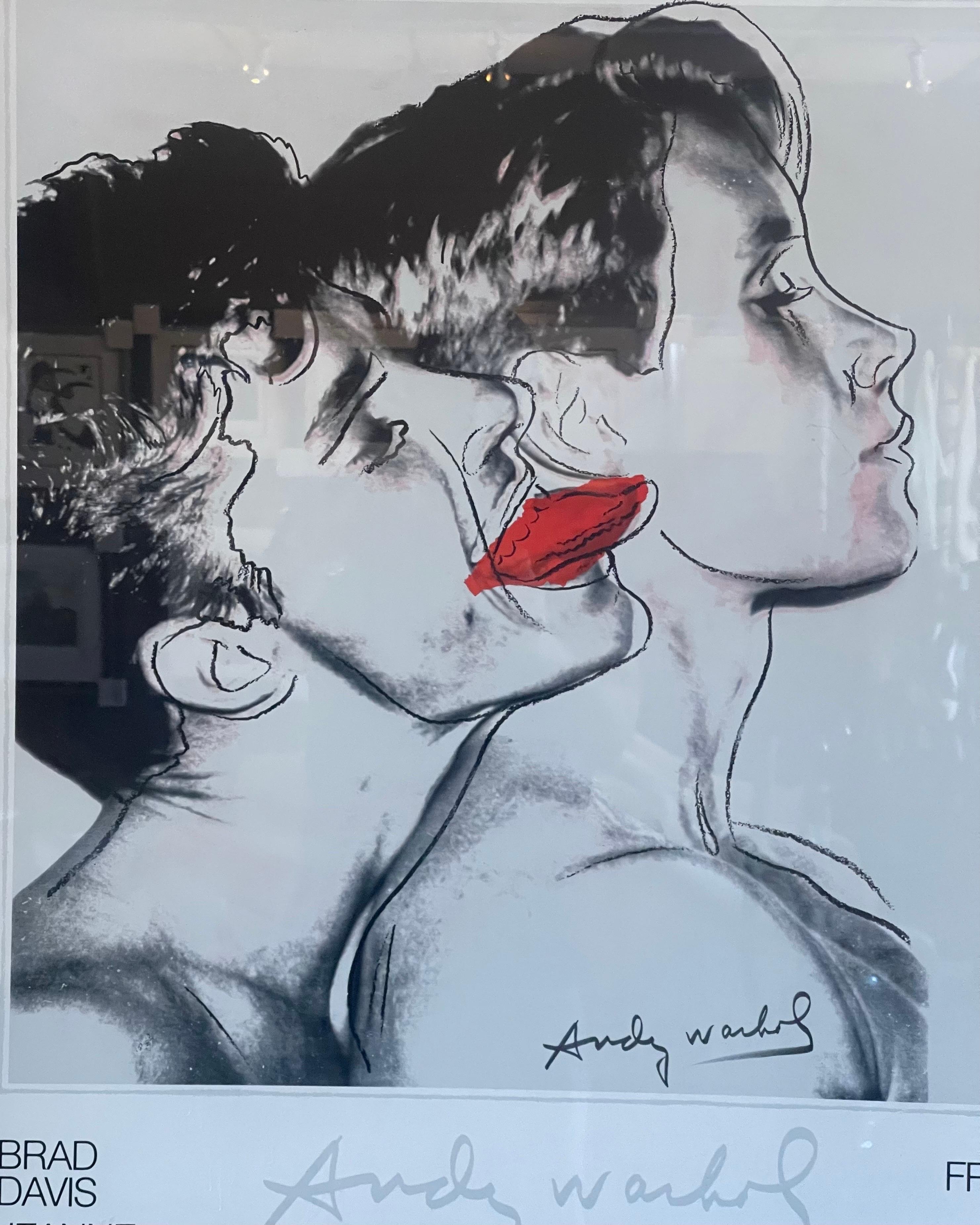 Affiche blanche Querelle A27 d'Andy Warhol en vente 1