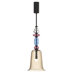 QUERINI Lampada Pendente Artigianale in Vetro di Murano dal Design Moderno