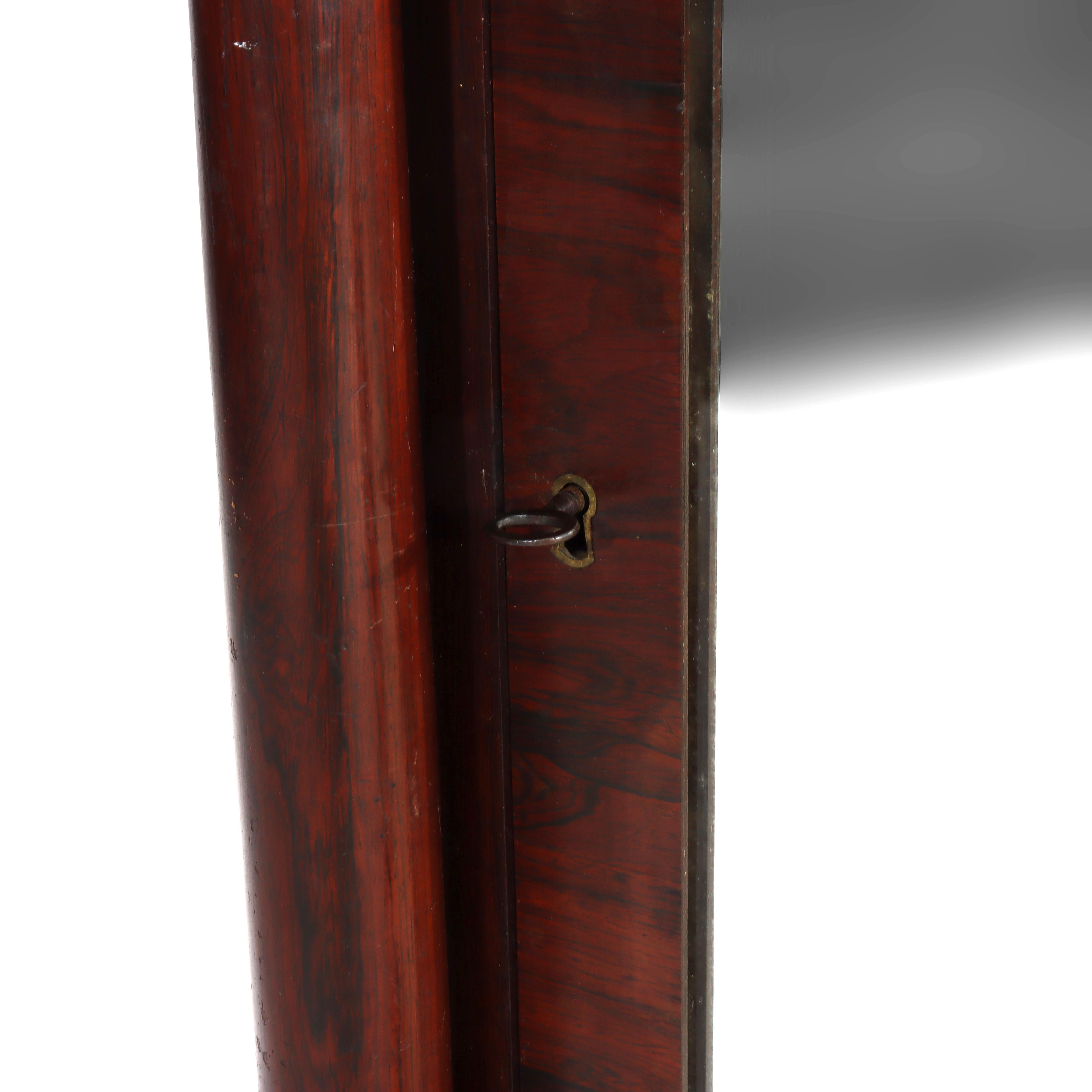 Quervelle School Amerikanisches Empire Klassisches Musikkabinett aus Palisander mit Marmorplatte im Angebot 1