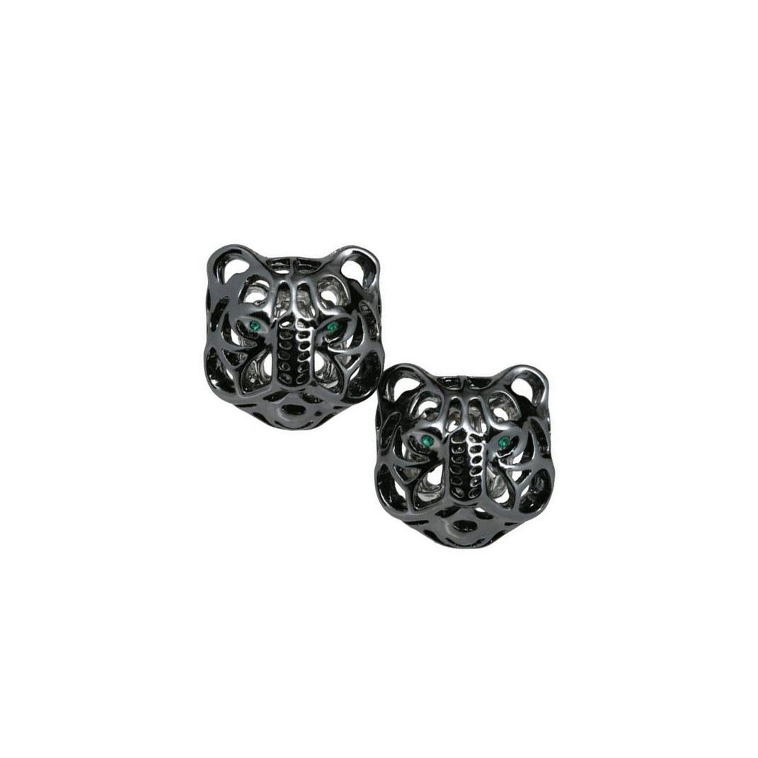 Contemporary Quest Double Mystical Tiger Cufflinks by John Landrum Bryant For Sale