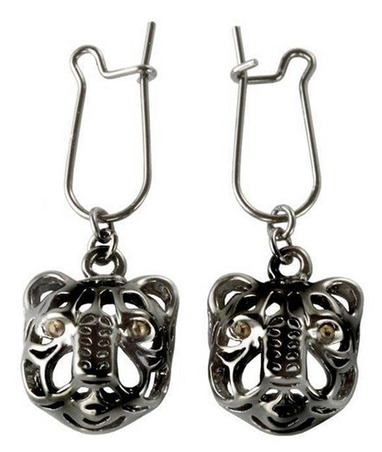 Quest Mystical Tiger Dangling Earring by John Landrum Bryant In New Condition For Sale In New York, NY
