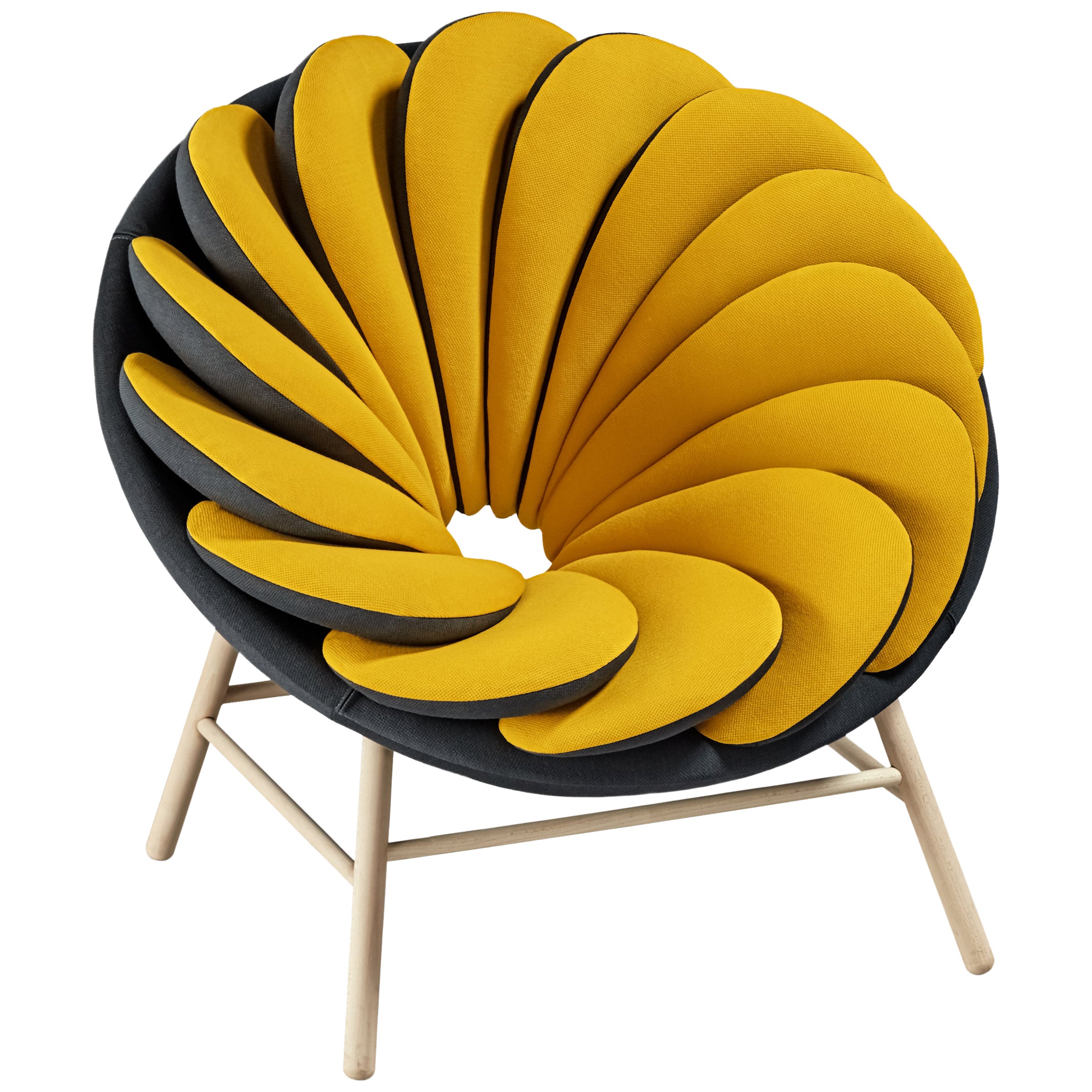 Quetzal Armchair, Yellow by Pepe Albargues For Sale