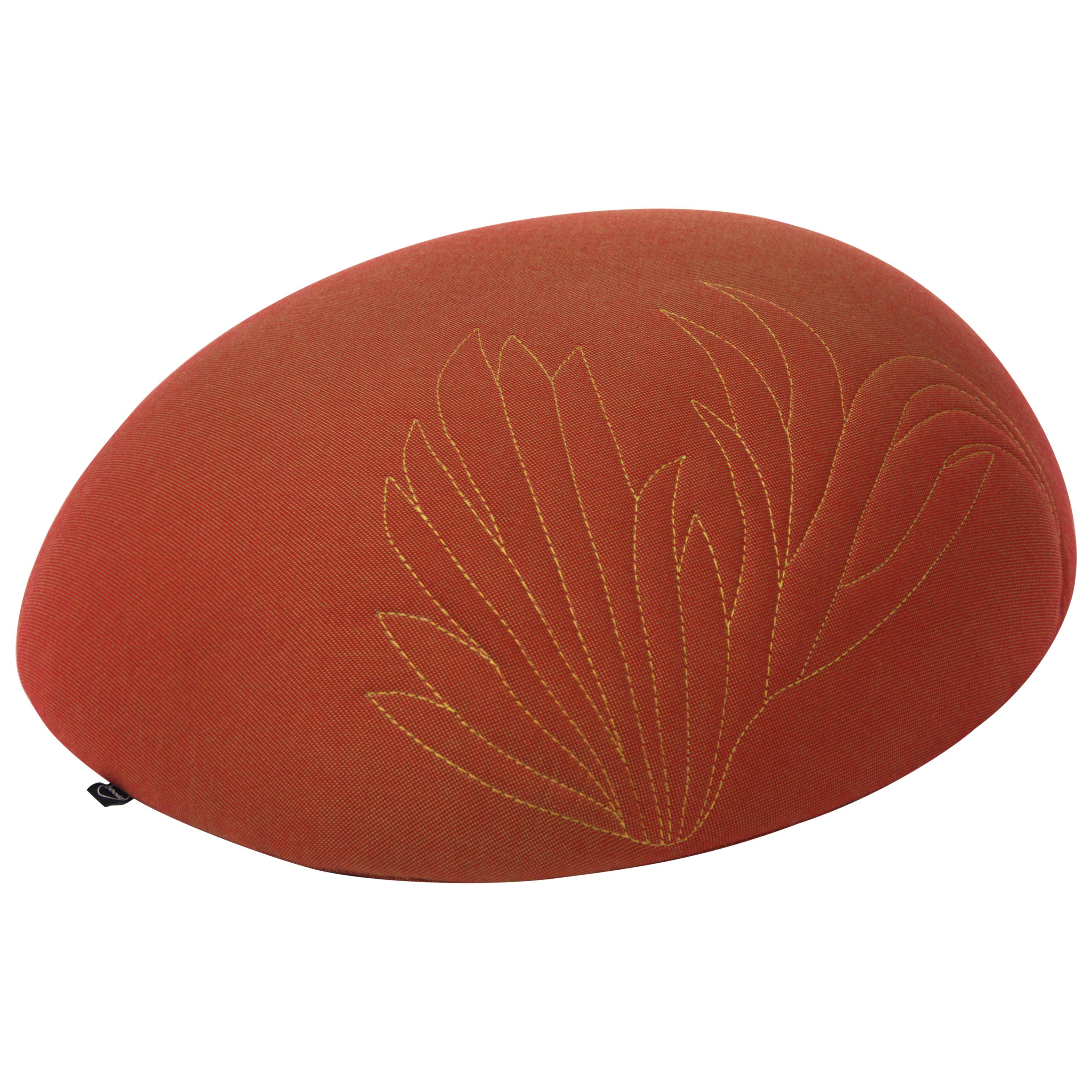 Quetzal Orange Stool by Mool, fabric Stool  For Sale