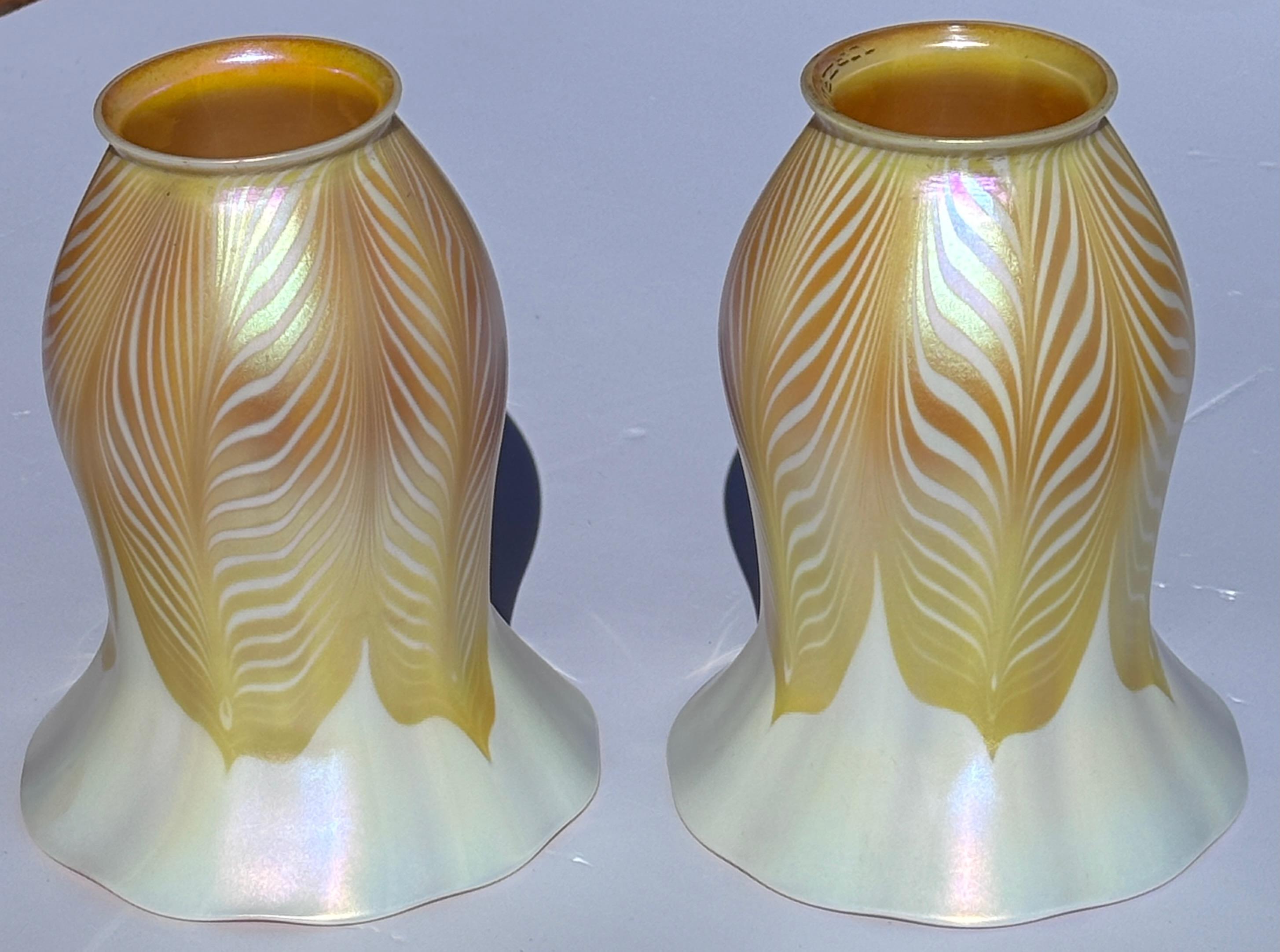 Quezal Art Nouveau Period Art Glass Chandelier For Sale 5