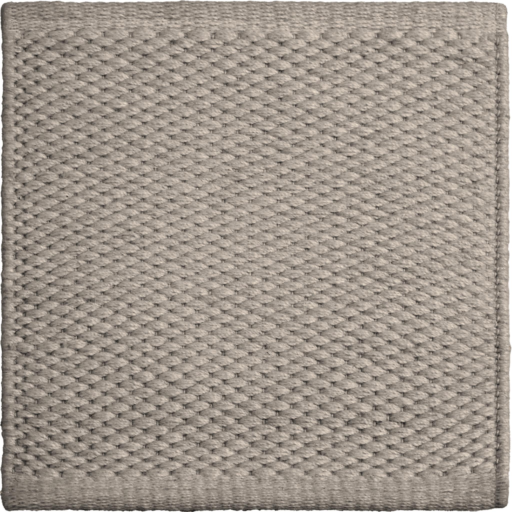 Tessuto a mano Tappeto Quies 8x10ft in lana grigia con texture solida e design di lusso tessuto a mano in vendita