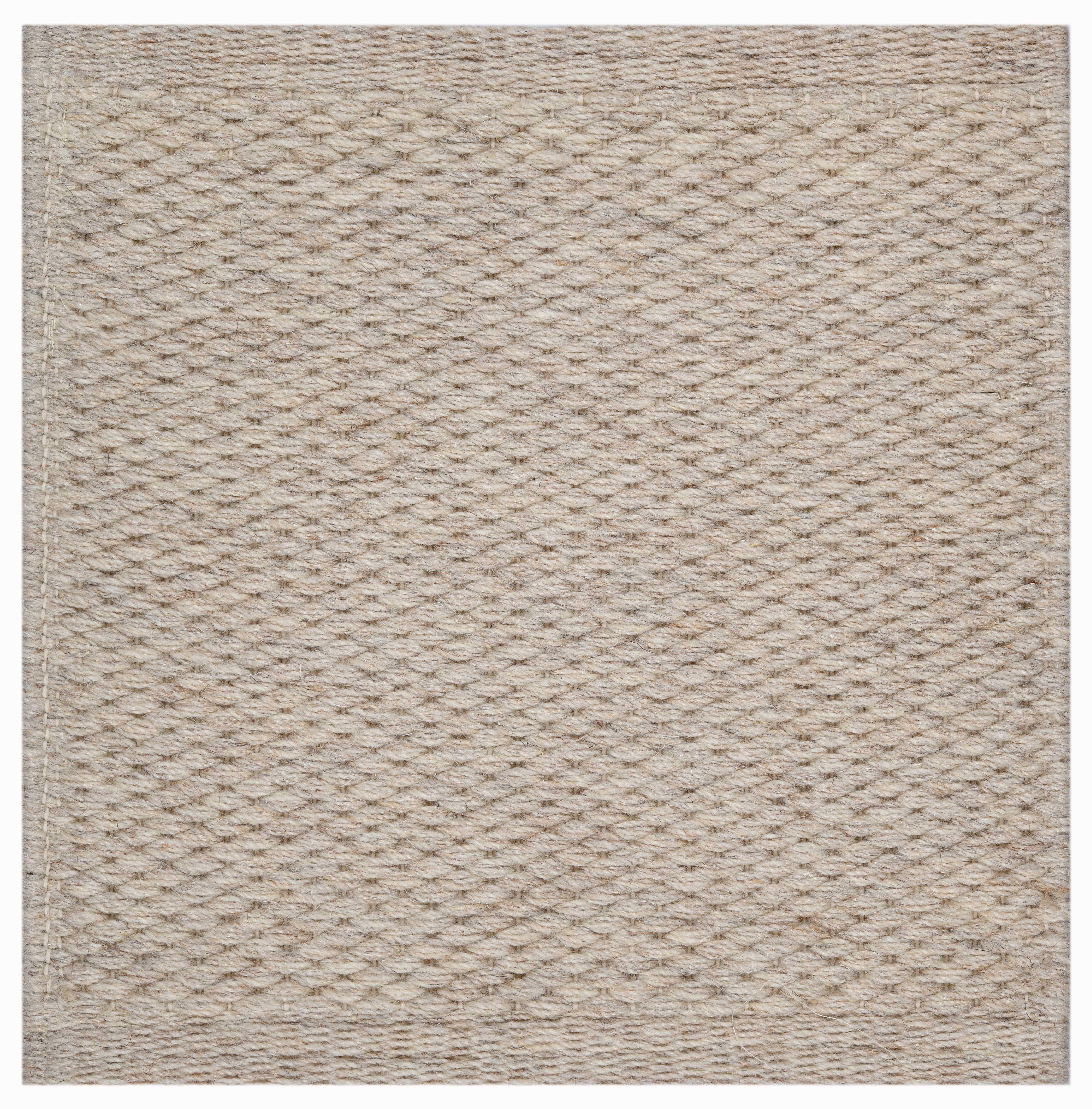 Contemporary Quies, Beige, Handwoven, New Zealand and Mediterranean wools, 6' x 9' For Sale