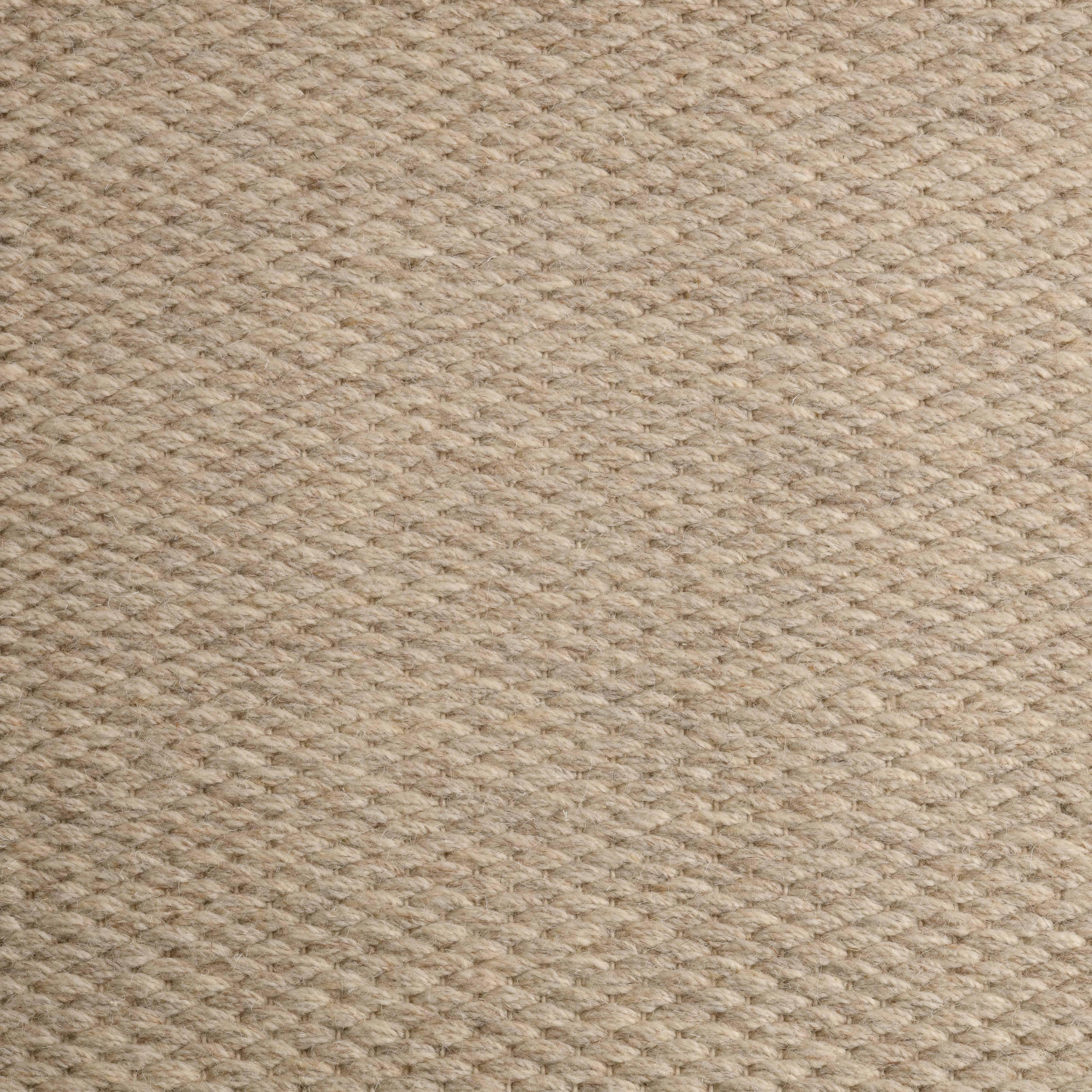 Quies, Beige, handgewebte, neuseeländische und mediterrane Wolle, 6' x 9'