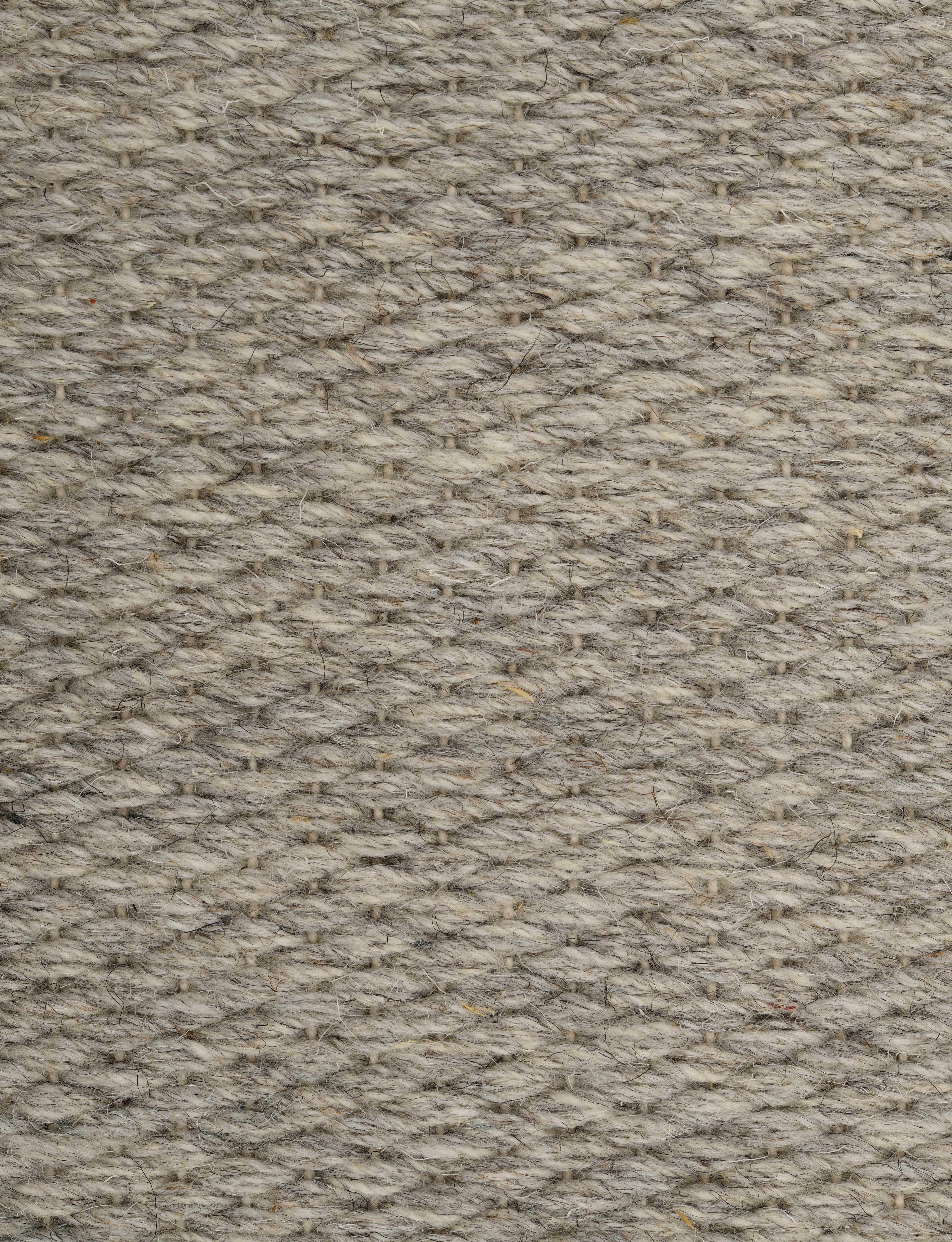 Quies, Grau, handgewebt, neuseeländische und mediterrane Wolle, 6' x 9' im Angebot 6