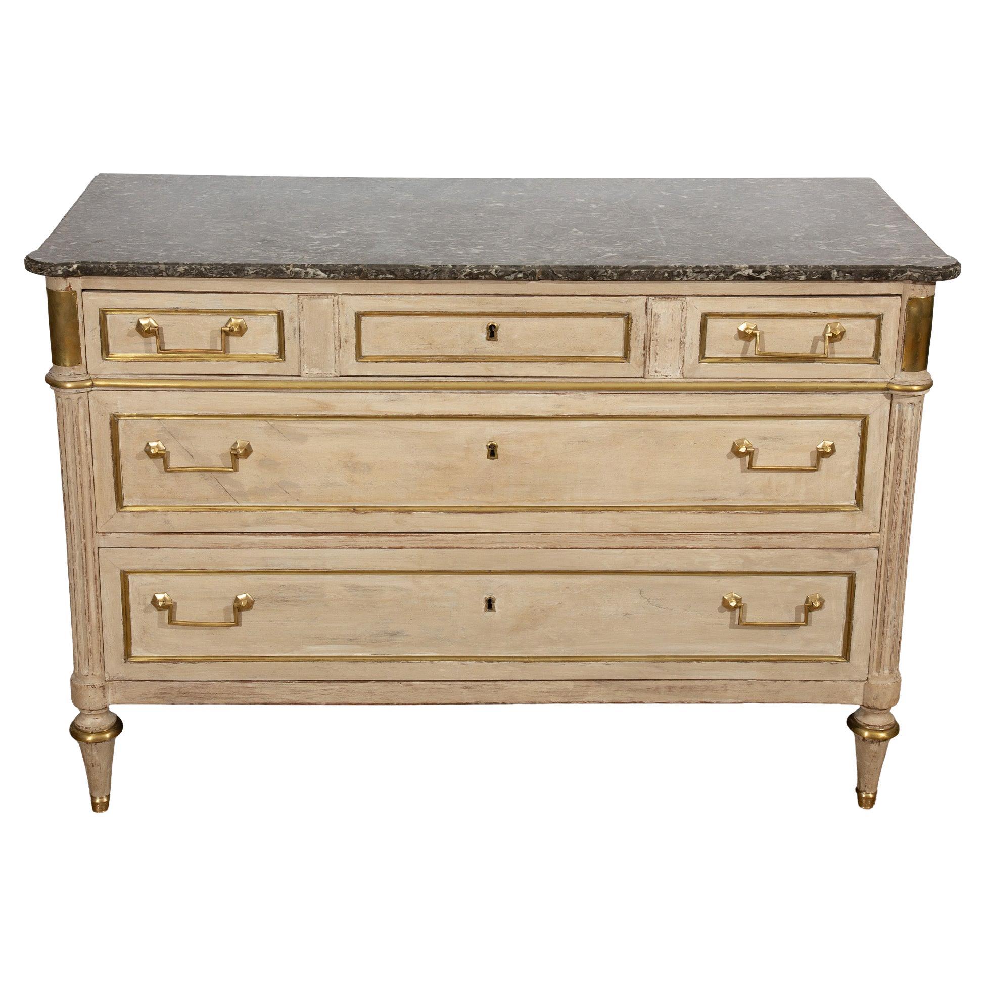 Quiet Elegance: A French Painted Dresser