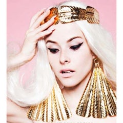 Quill Feather Gold Crown Plated on Brass