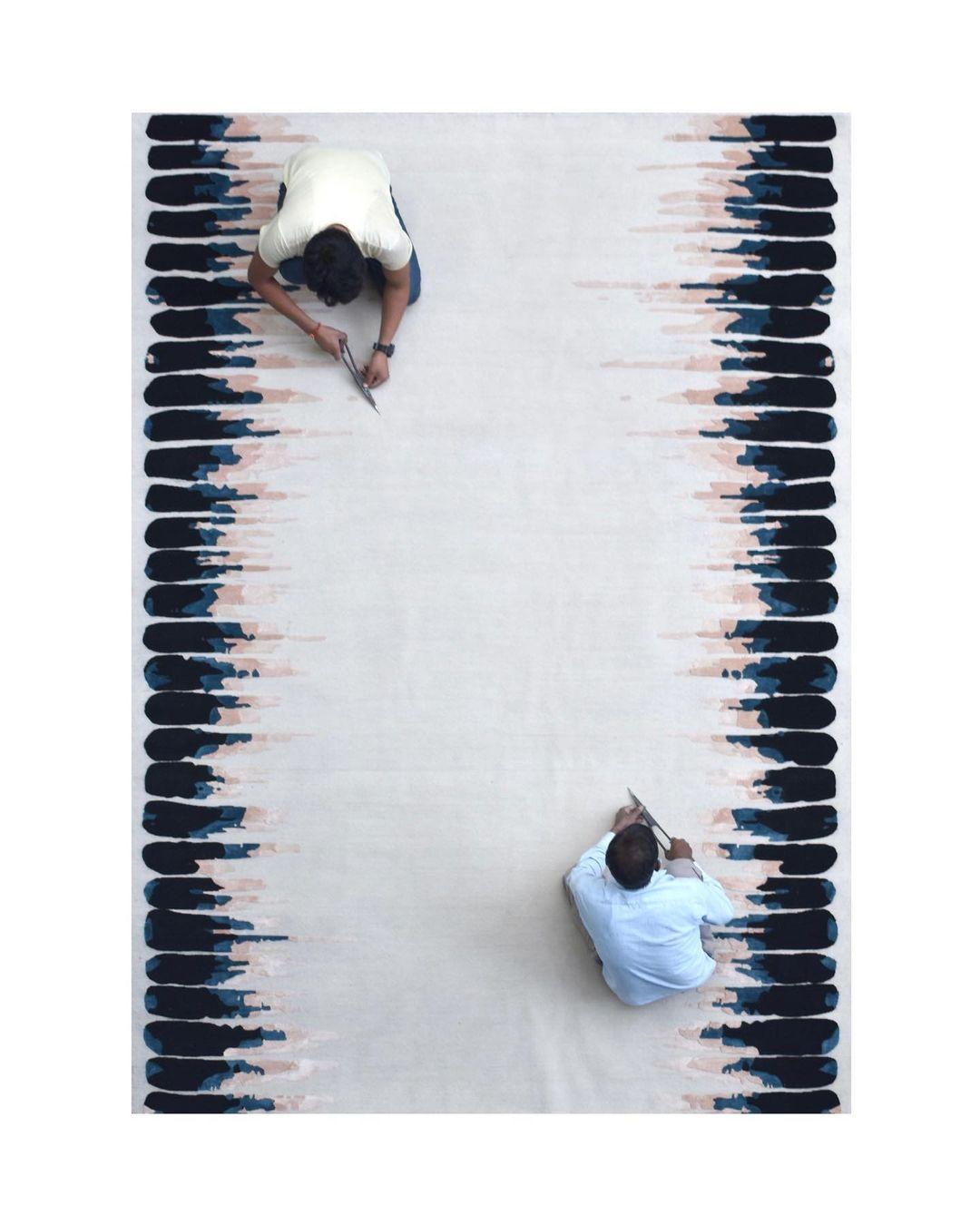 Wool Quill Small Rug by Art & Loom For Sale
