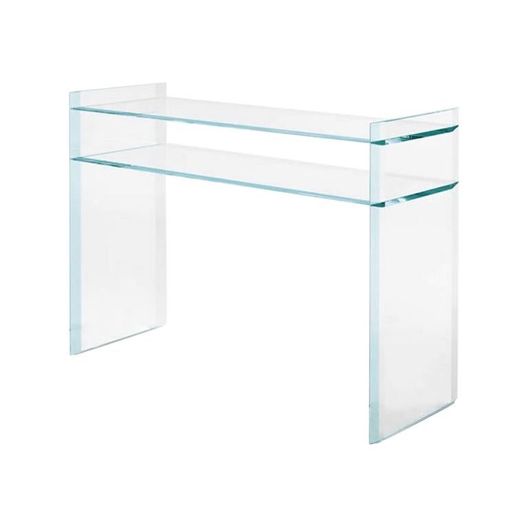 Konsole aus gestepptem Glas, entworfen von Uto Balmoral, hergestellt in Italien